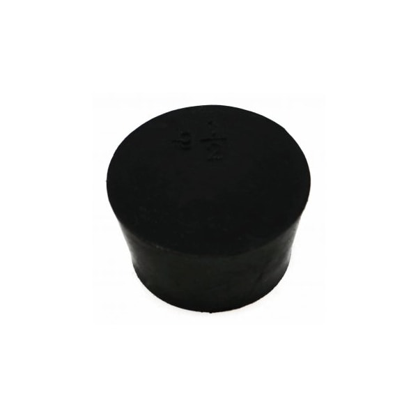 United Scientific Solid Rubber Stopper, Black, No 9 1/2, 9/pk, 9PK 259150-95 - main
